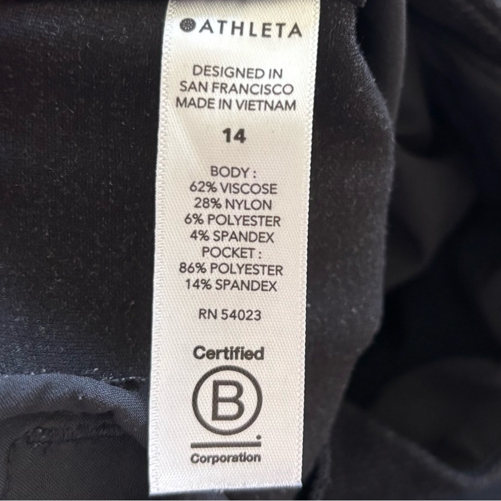 ATHLETA VENICE HEATHERED CARGO Wide-Leg Pants Size 14 Sophisticated Chic Trendy - Picture 5 of 7